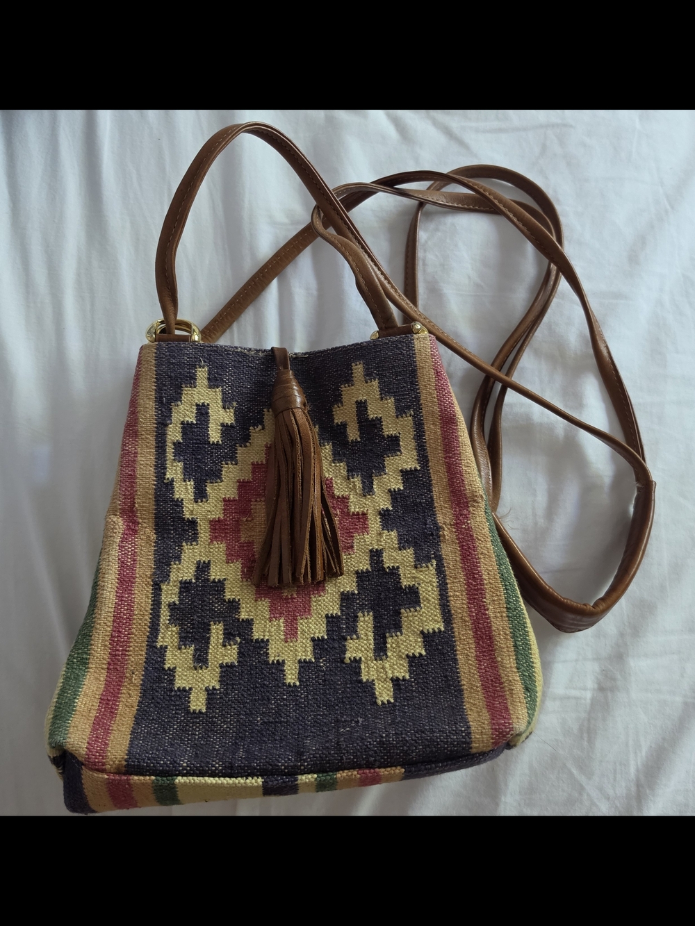 Kilim Leather Bag